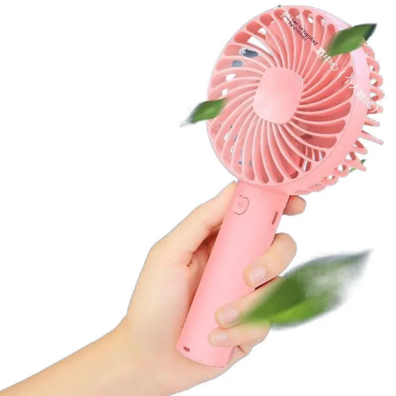 Portable Usb Rechargeable Fan | Handheld 3 Speed Strong Wind Electric Small Mini Cooling Fan (random Color)