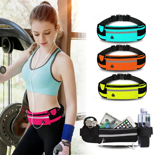 Slim Running Belt Fanny Pack,Waist Pack Bag for Hiking Cycling Workout